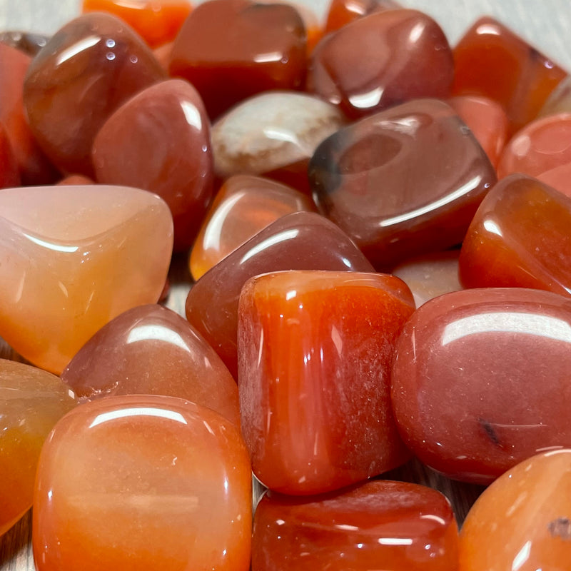 Carnelian 3/4” plus Tumbled 1 lb