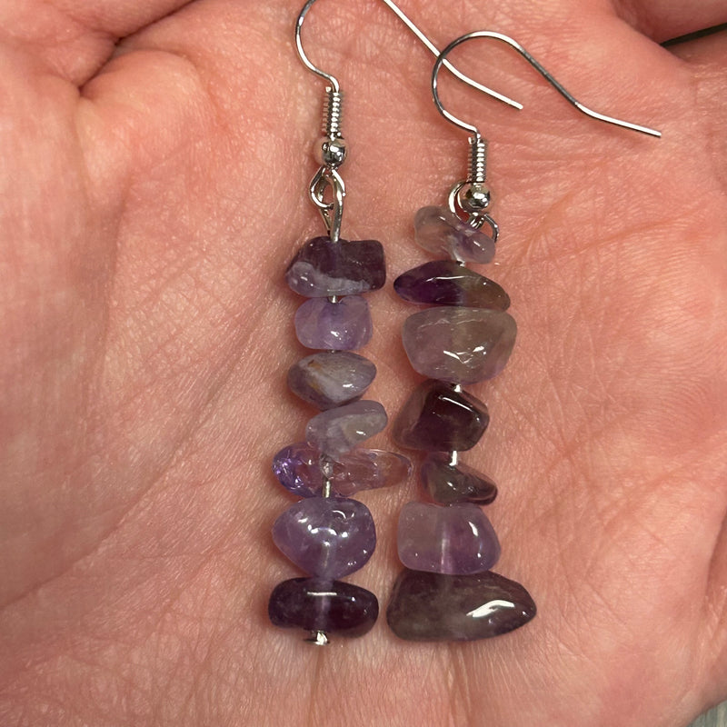 Gemstone Chip Earrings