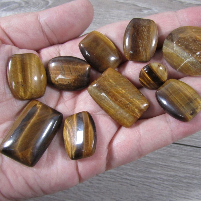 Tiger Eye Cabochons Set of 10