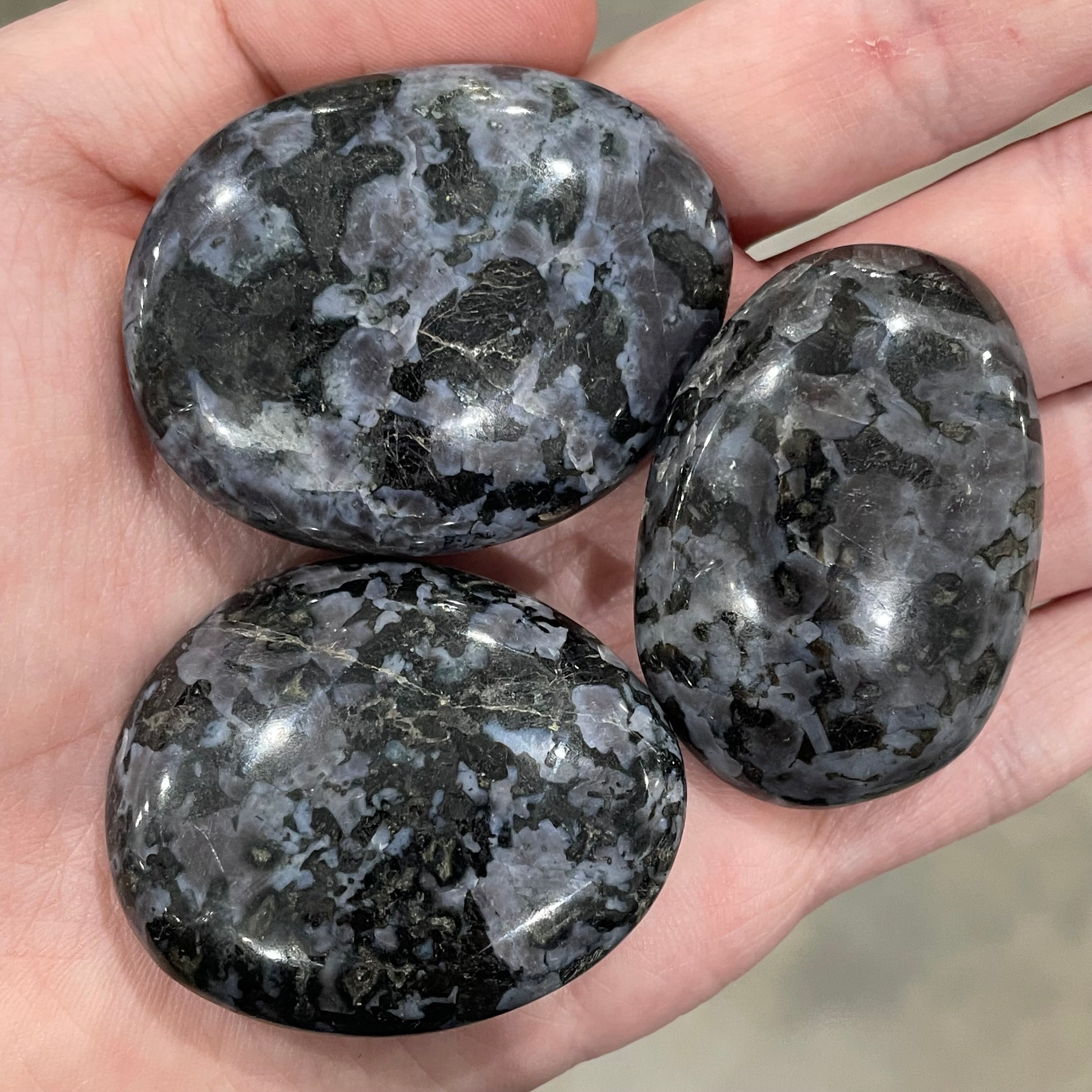 Mystic Merlinite  Small 4 Lot Palm Stone