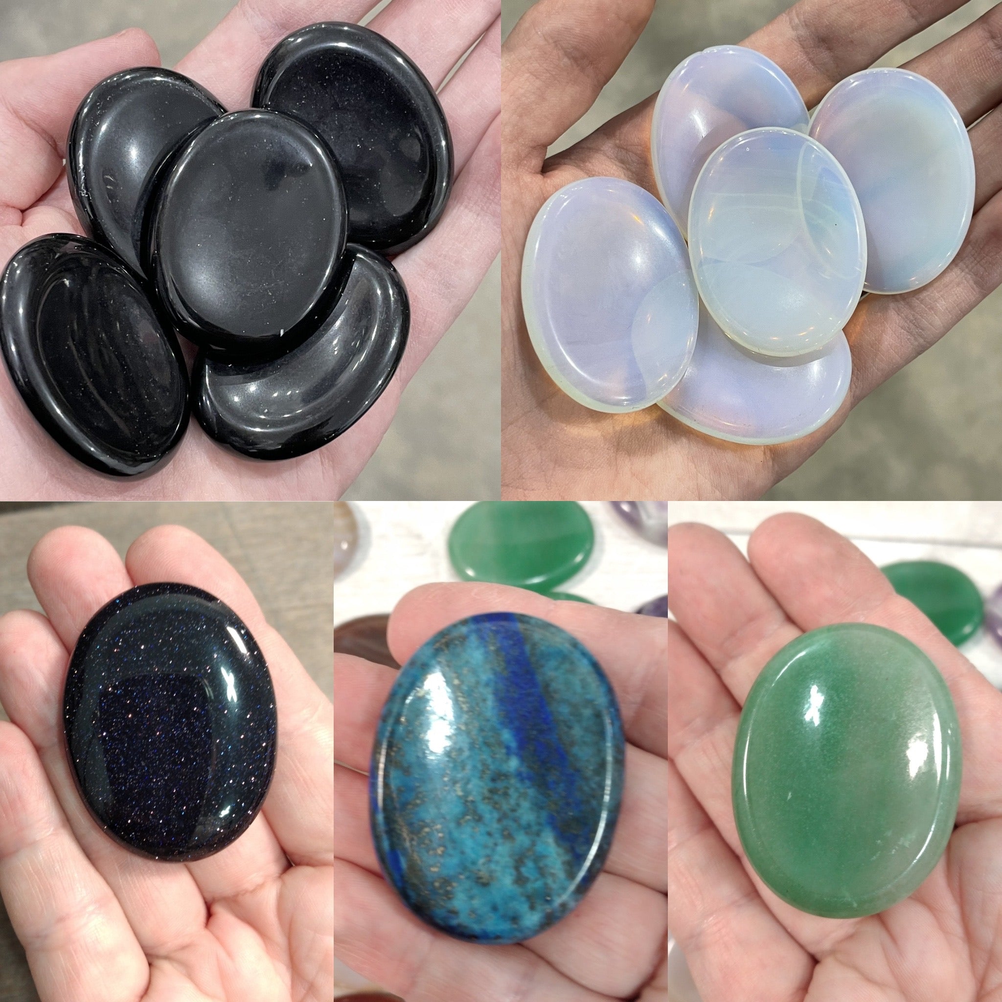 Gemstones Oval Worry Stone