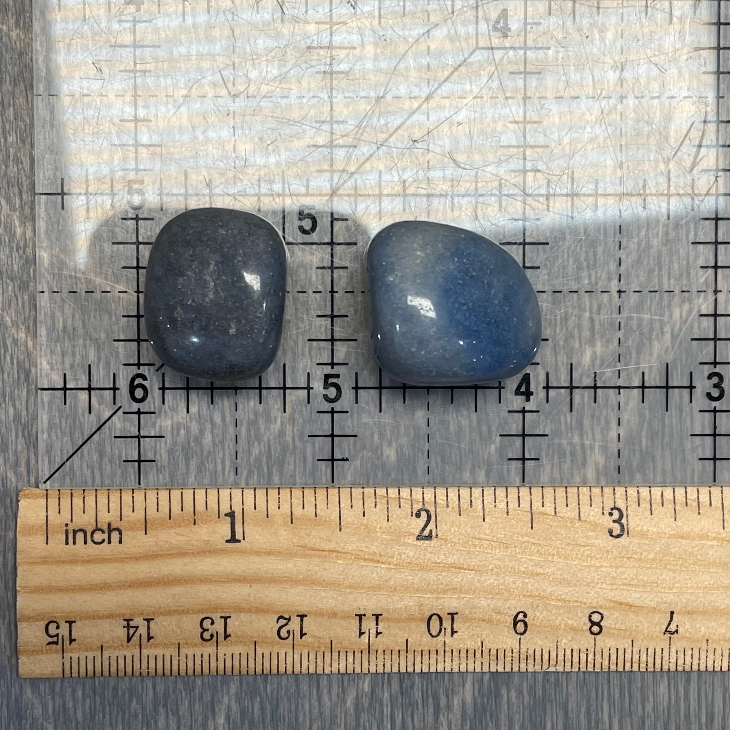 Blue Quartz 1" Tumbled 1 Lb