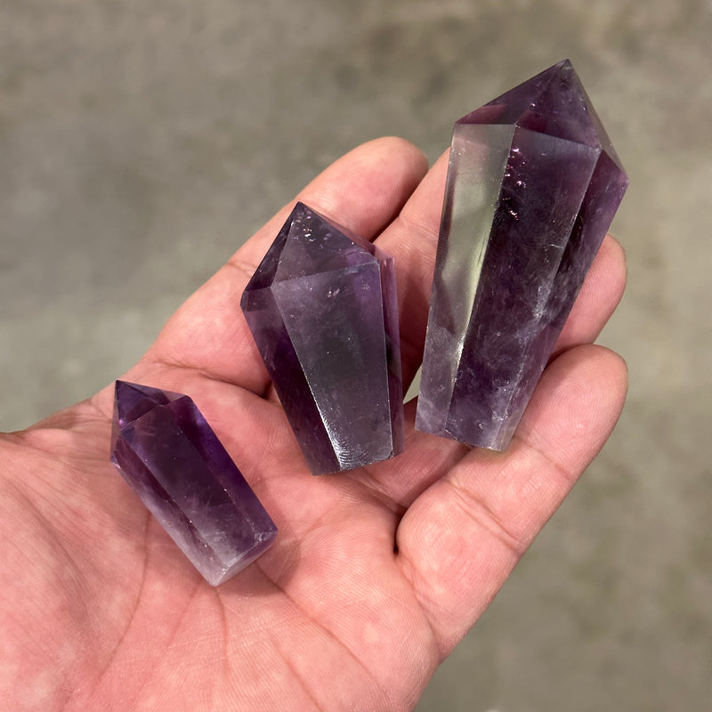 Amethyst Diamond Shape Obelisk