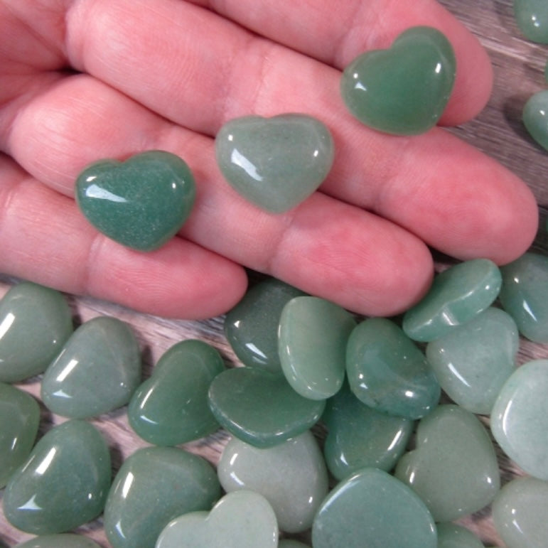 Gemstone Flat Back 3/4 inch Heart