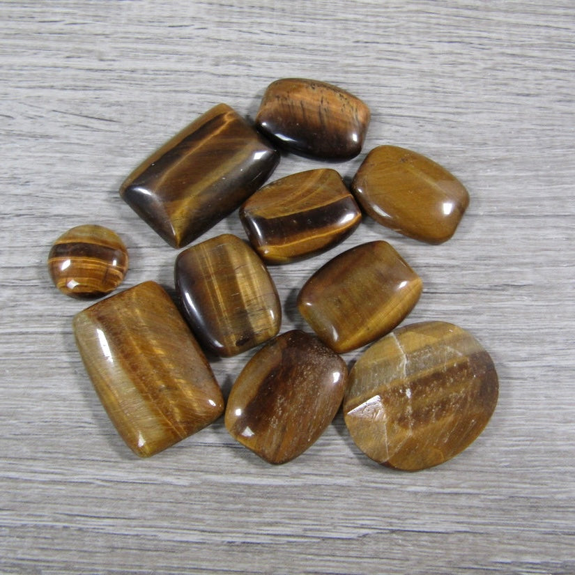 Tiger Eye Cabochons Set of 10