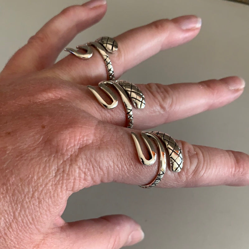 Sterling Silver Snake Ring