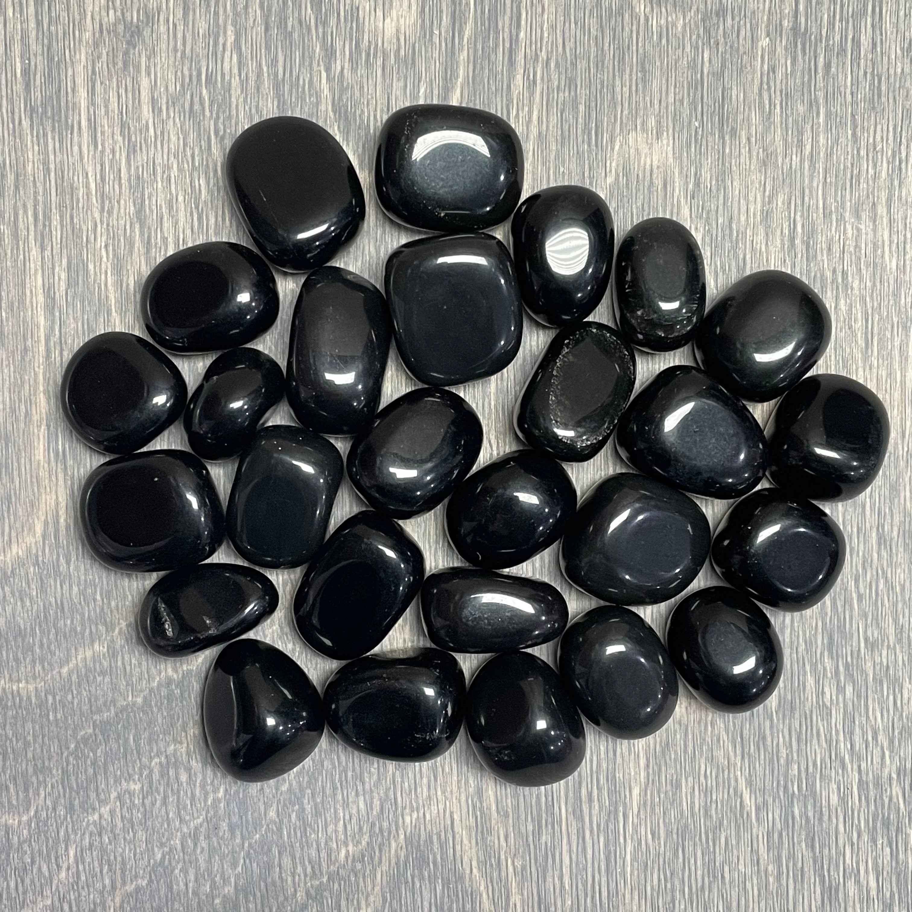 Obsidian 1” Tumbled 1 Lb