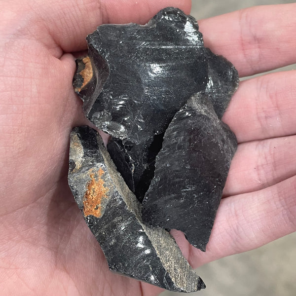 Obsidian Chunks Mixed Sizes 1 Lb