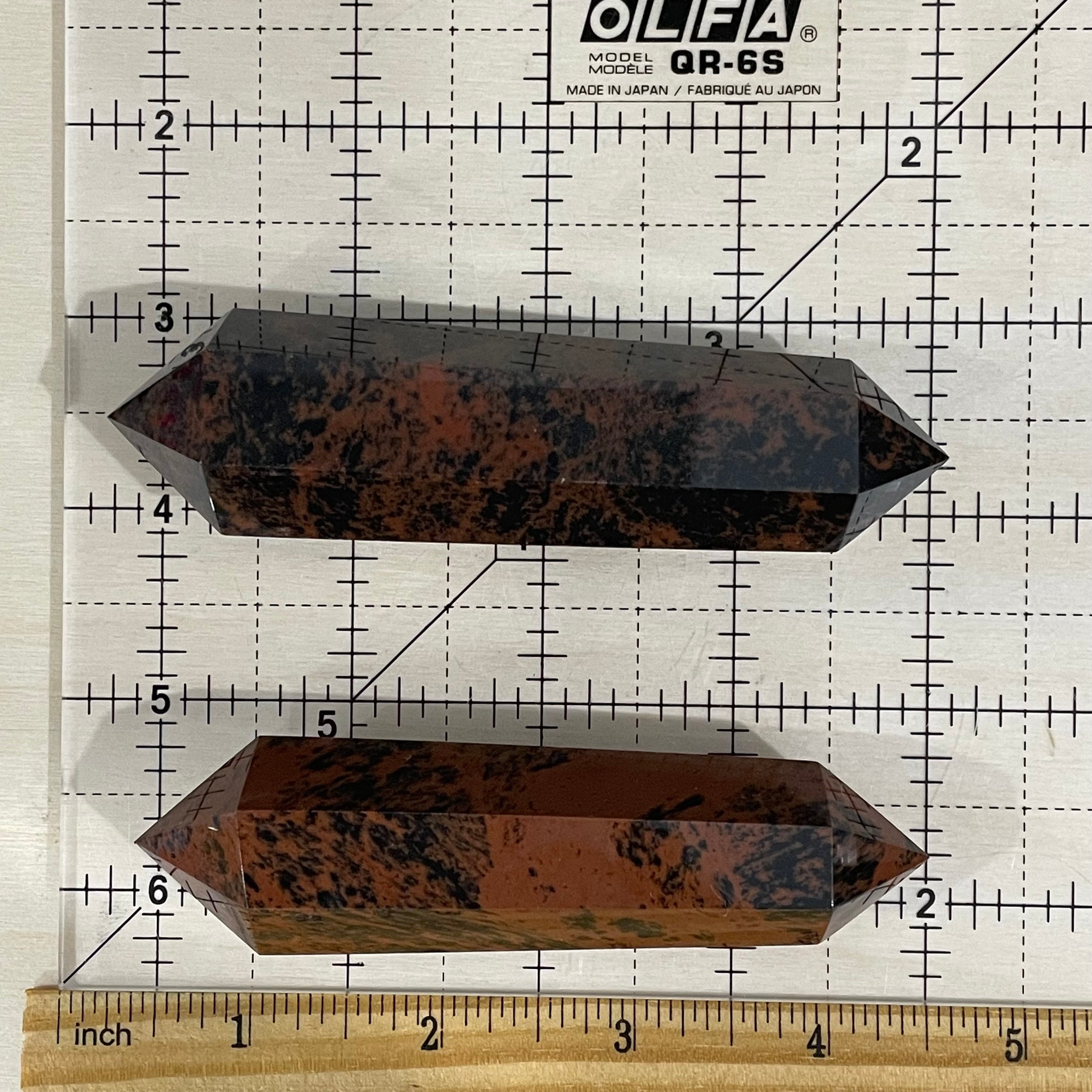 Mahogany Obsidian Double Terminated About 3 1/2" Obelisk