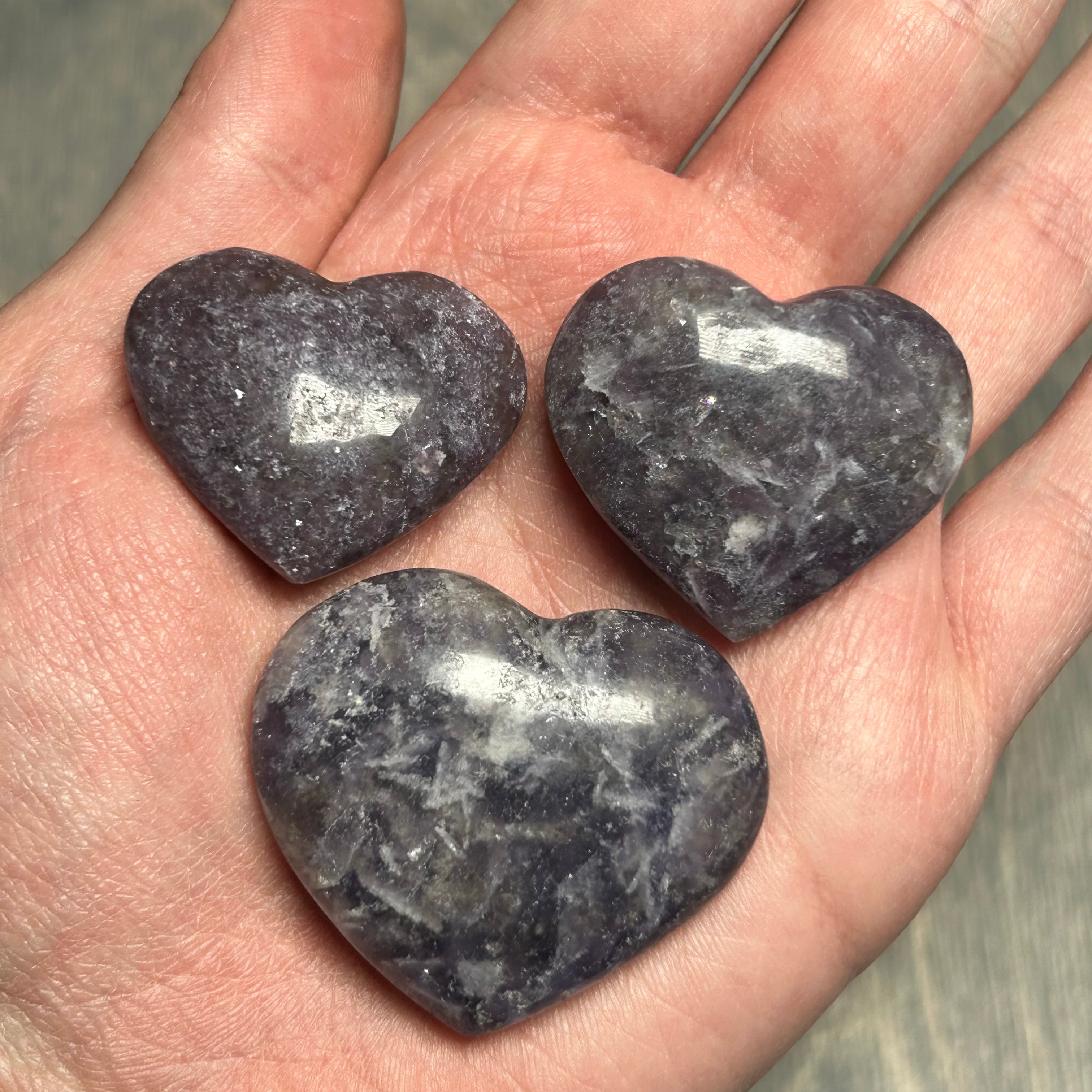 Gemstone Heart from Madagascar 1 inch +