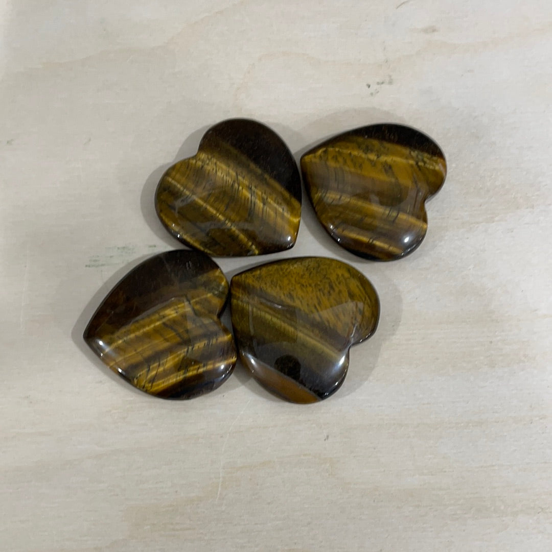 Tiger Eye 1 1/2 “ Heart