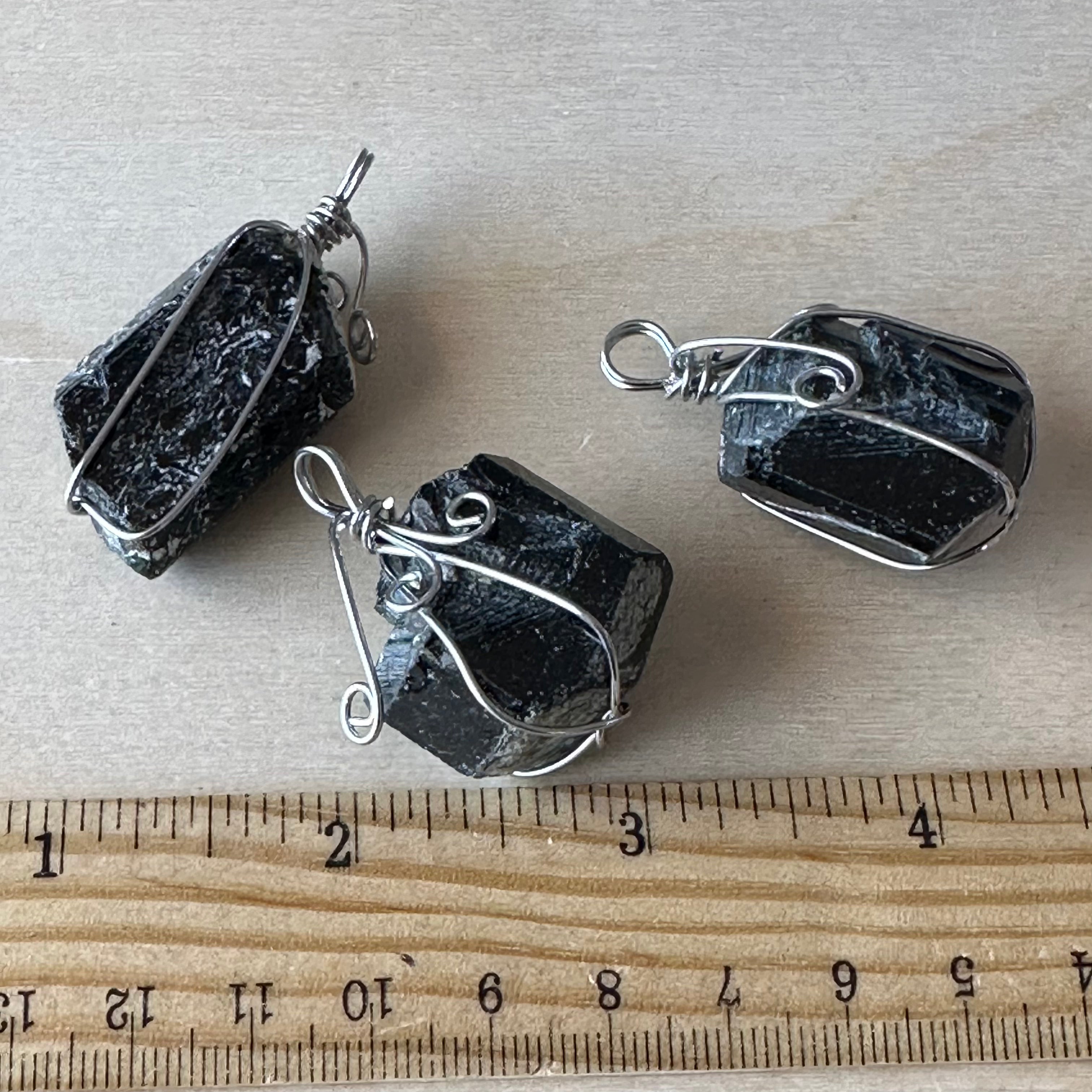 Black Tourmaline Crystal Pendant