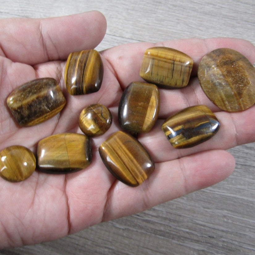 Tiger Eye Cabochons Set of 10