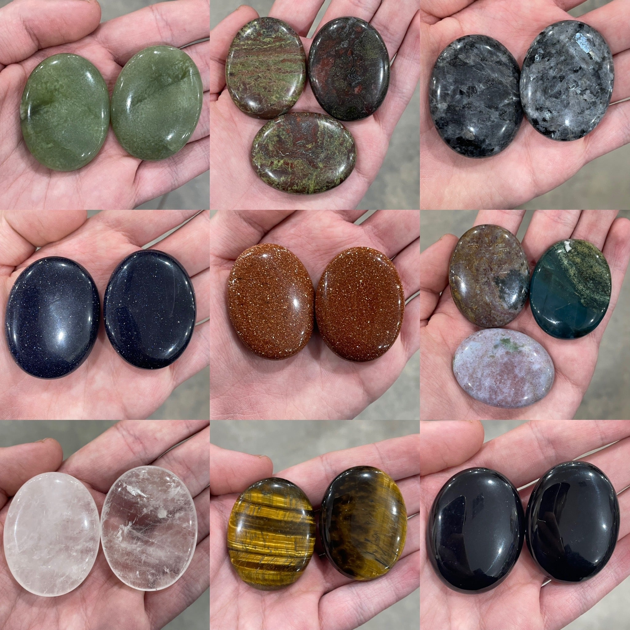 Gemstone Palm Stone 45mm