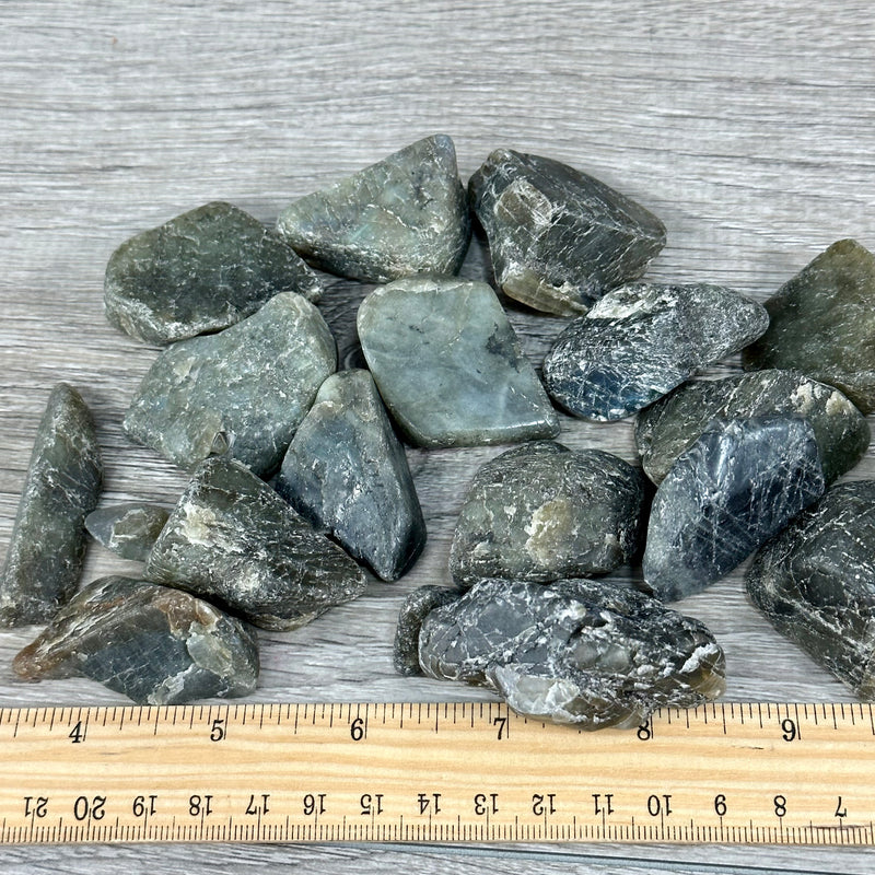 Labradorite Rough Tumbled 1 LB