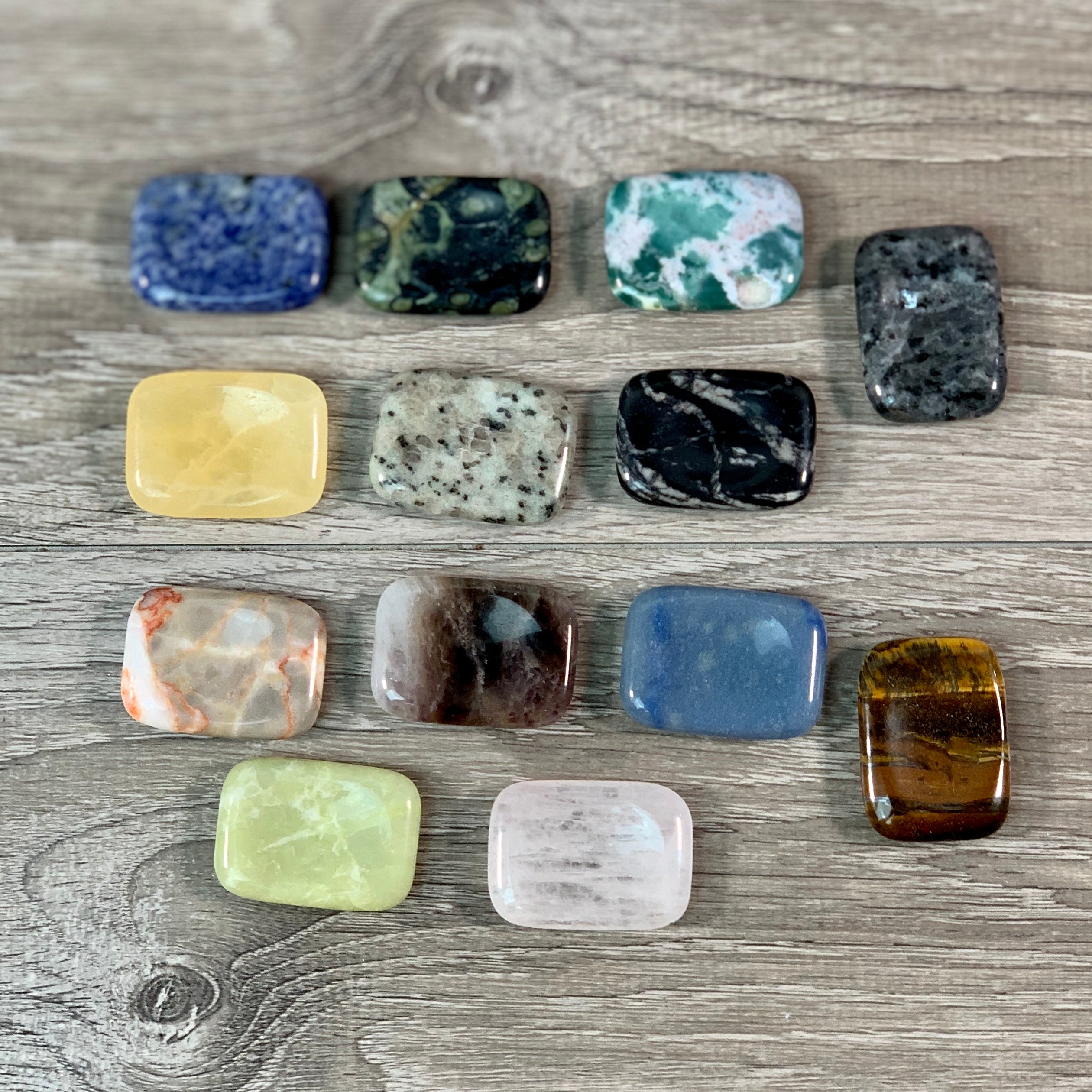 Assorted worry stones