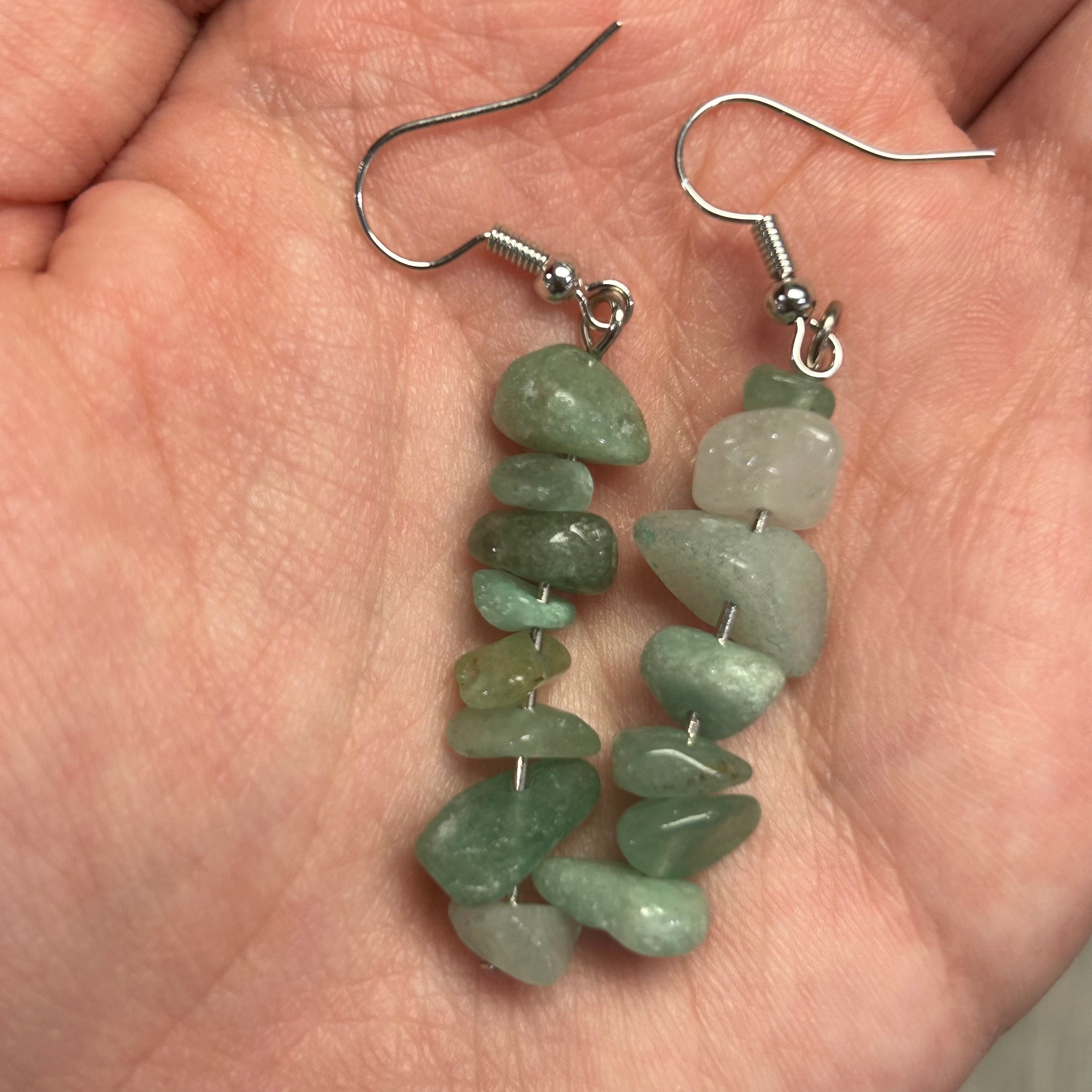 Gemstone Chip Earrings