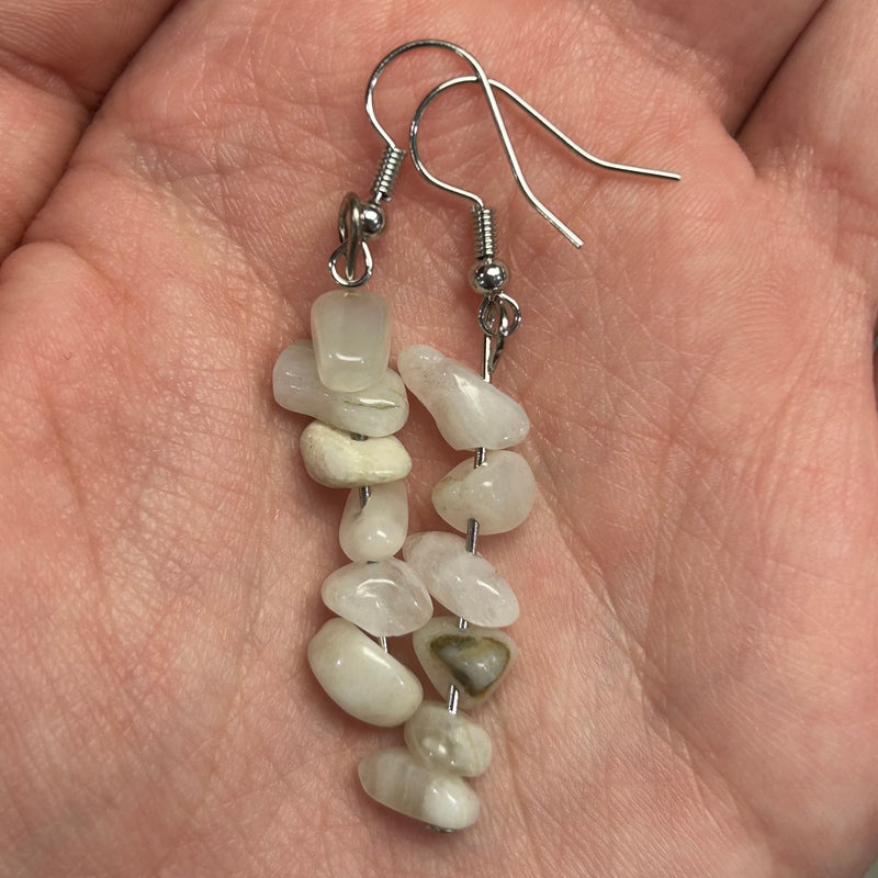 Gemstone Chip Earrings