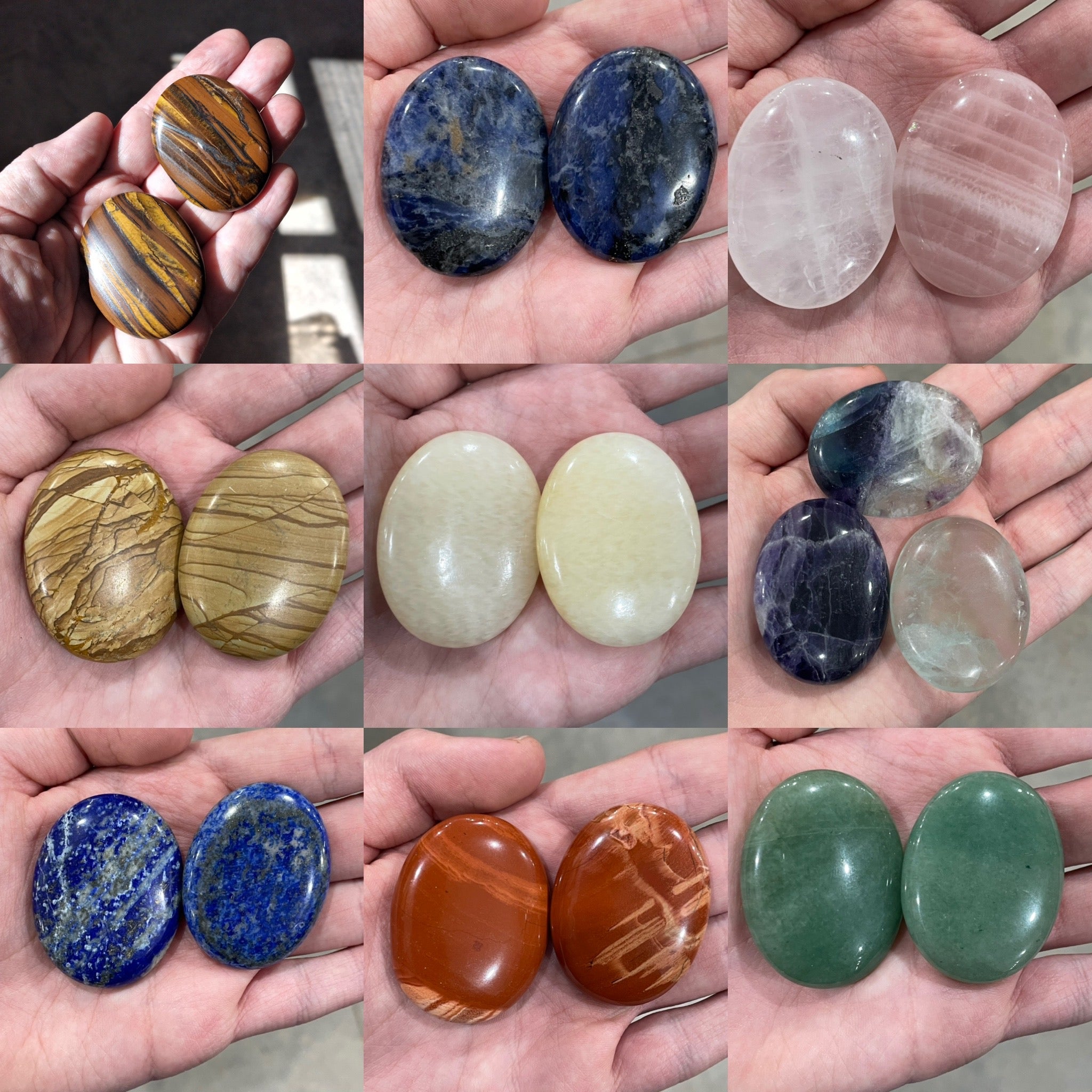 Gemstone Palm Stone 45mm