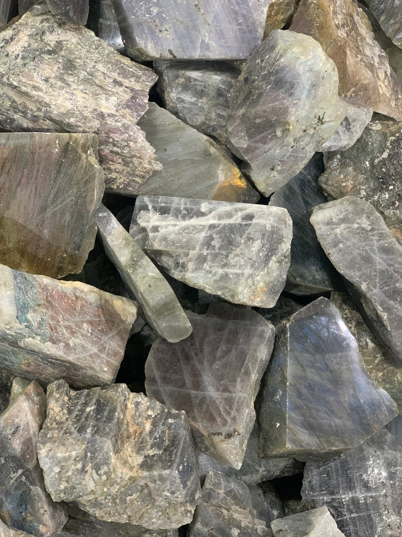 Labradorite Slabs Polished Face 1 Lb Lots of 4+