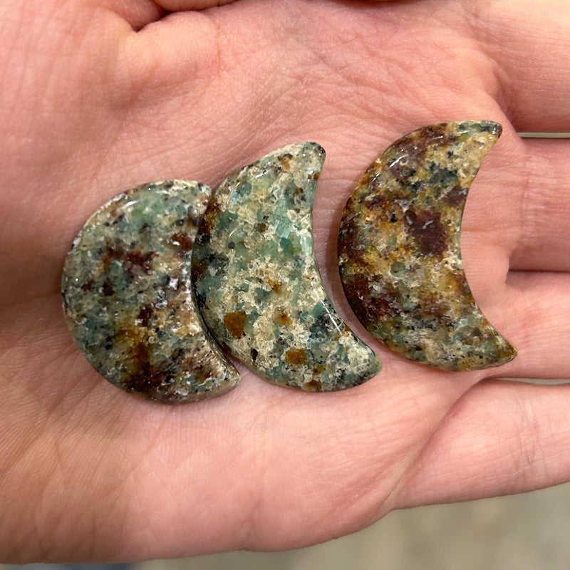 Mosaic Amazonite Moon 1"