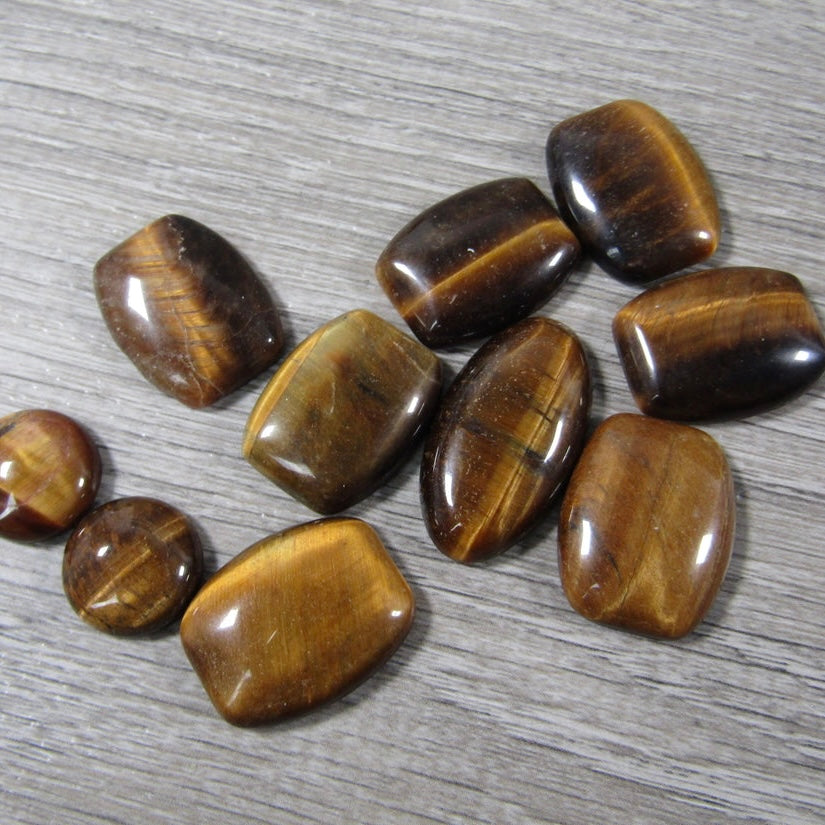 Tiger Eye Cabochons Set of 10