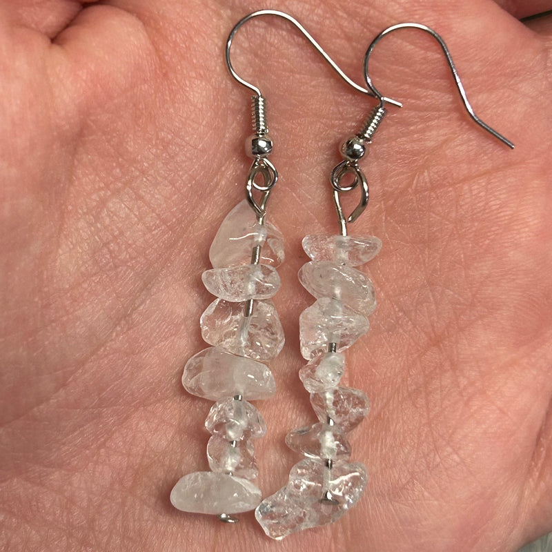 Gemstone Chip Earrings