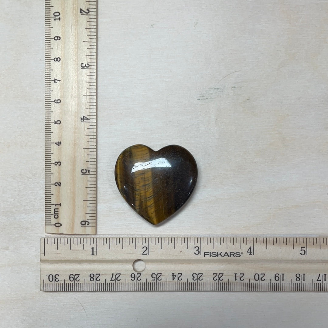 Tiger Eye 1 1/2 “ Heart