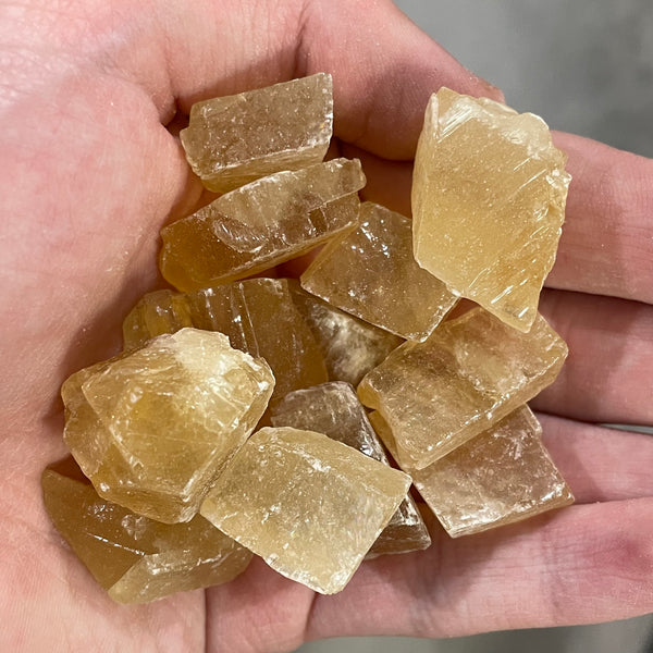 Honey Calcite Chunks 1 Lb