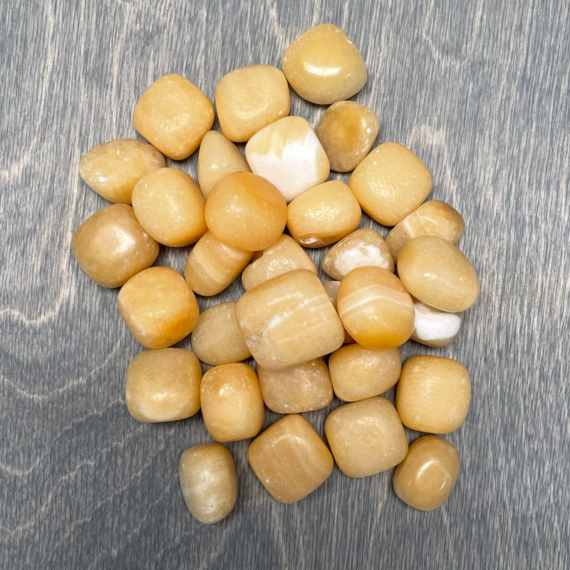 Yellow Calcite Tumbled 1 Lb