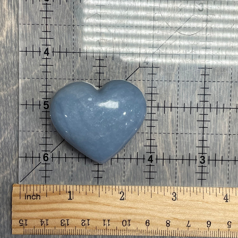 Angelite About 1” + Heart 0.4Lb + Bags