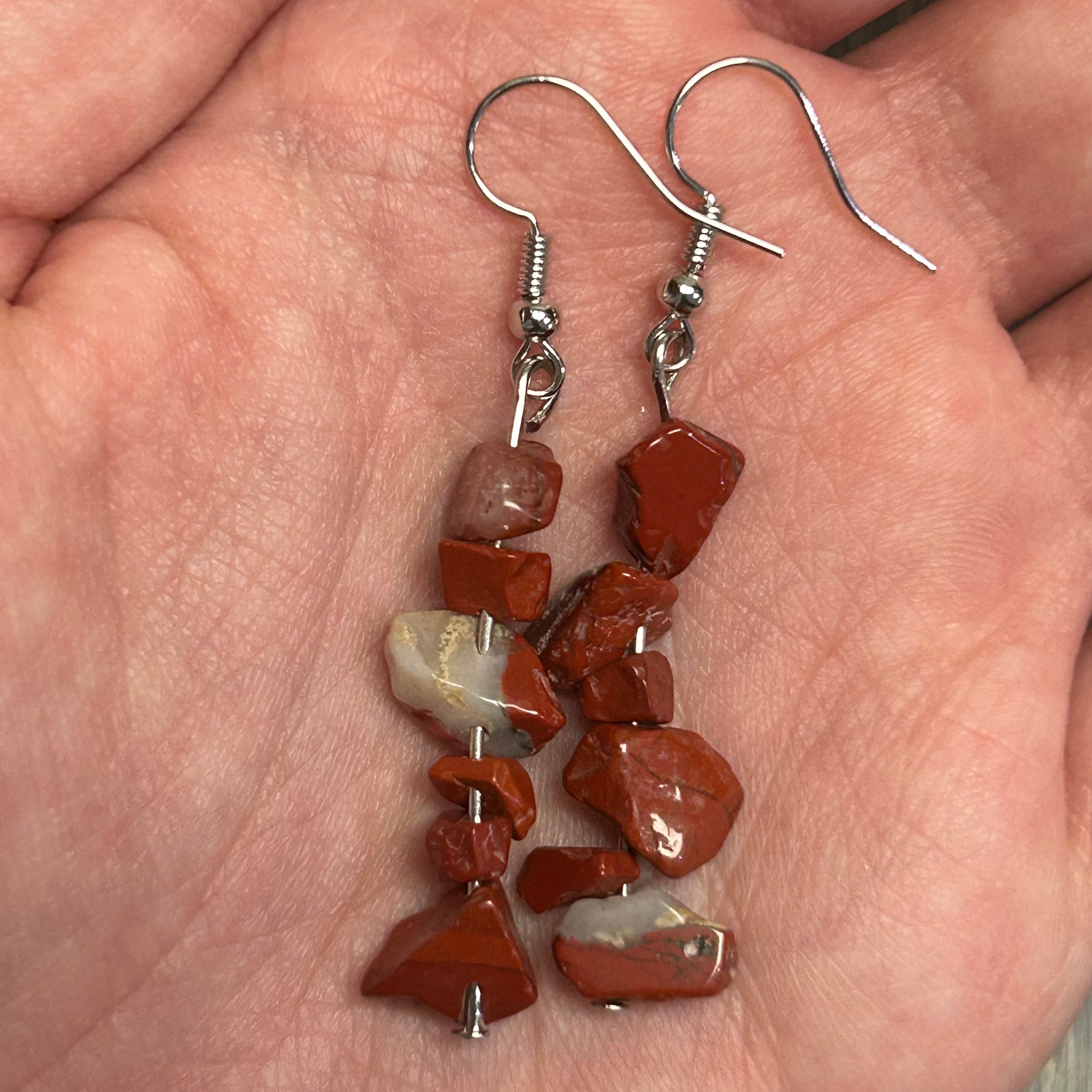 Gemstone Chip Earrings