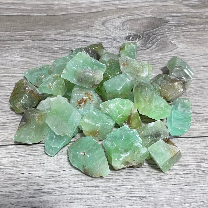 Green Calcite Chunks 1 LB