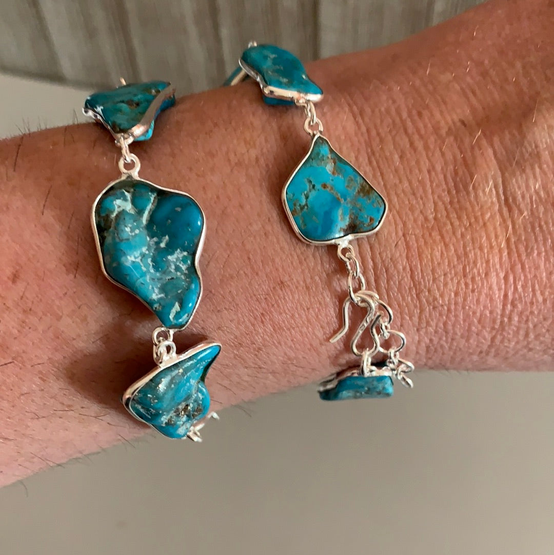 Sterling Silver bracelet with Turquoise Bracelet