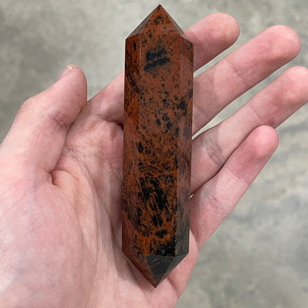 Mahogany Obsidian Double Terminated About 3 1/2" Obelisk
