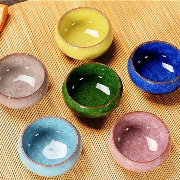 Ceramic 2.6 inch bowls assorted colors