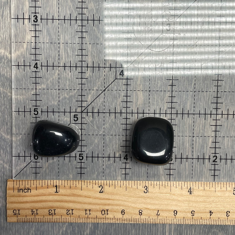 Obsidian 1” Tumbled 1 Lb