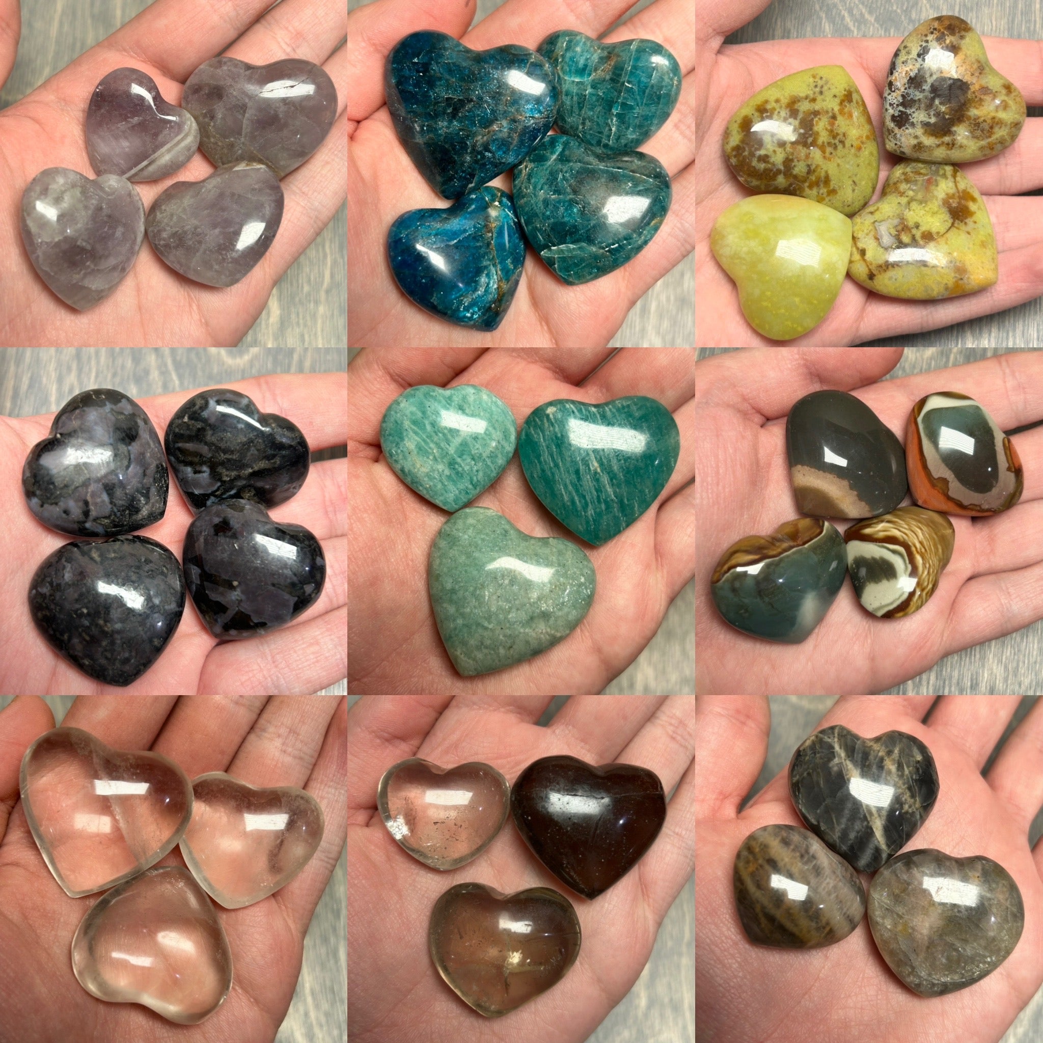 Gemstone Heart from Madagascar 1 inch +