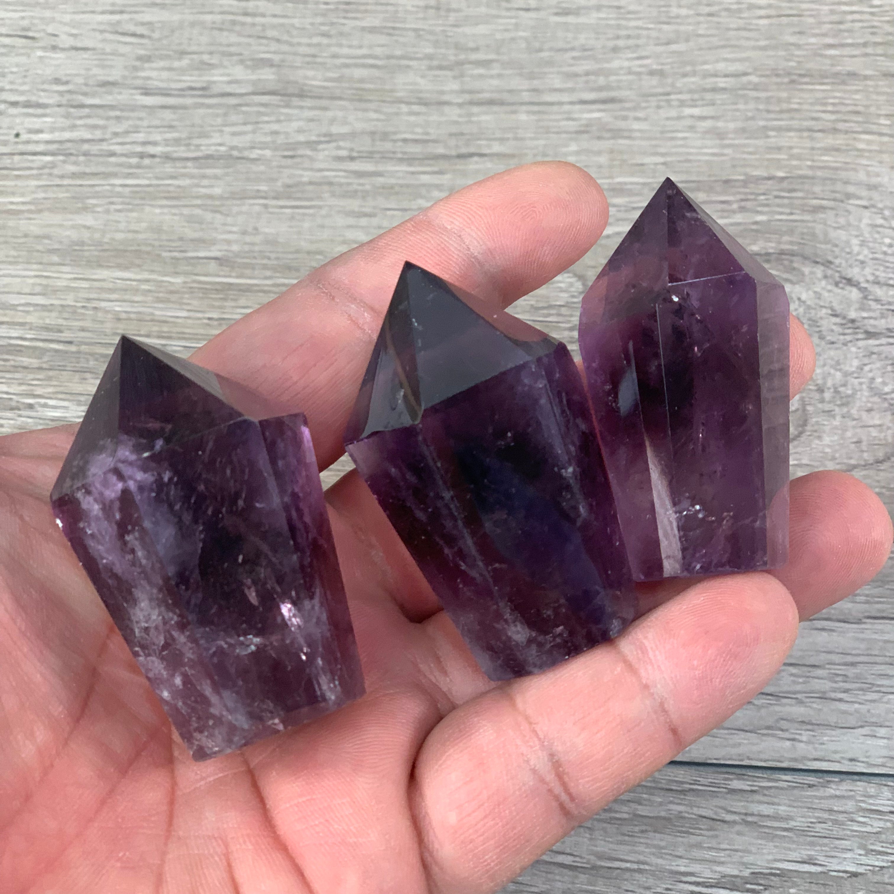 Amethyst Diamond Shape Obelisk