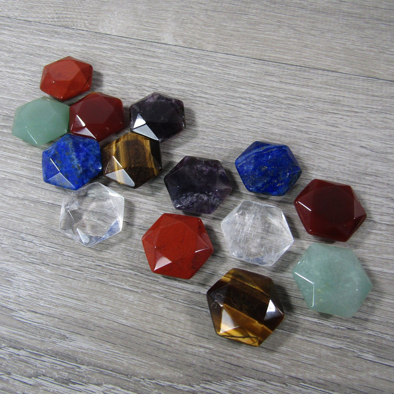 Chakra Set Stone Shaped Star of David