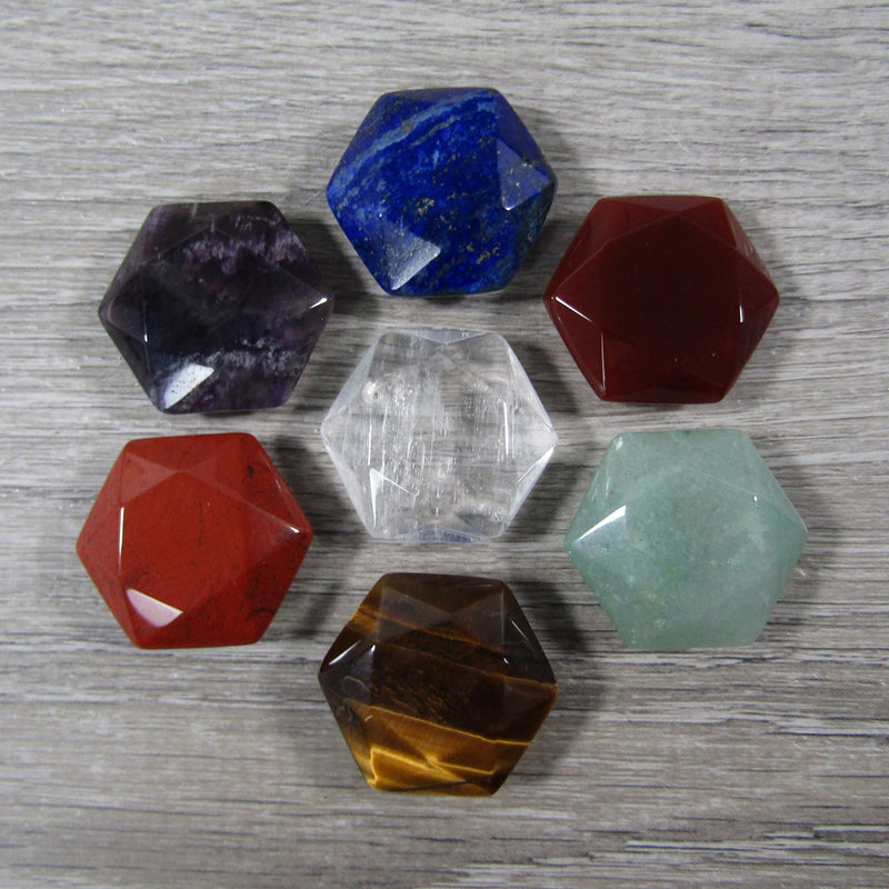 Chakra Set Stone Shaped Star of David